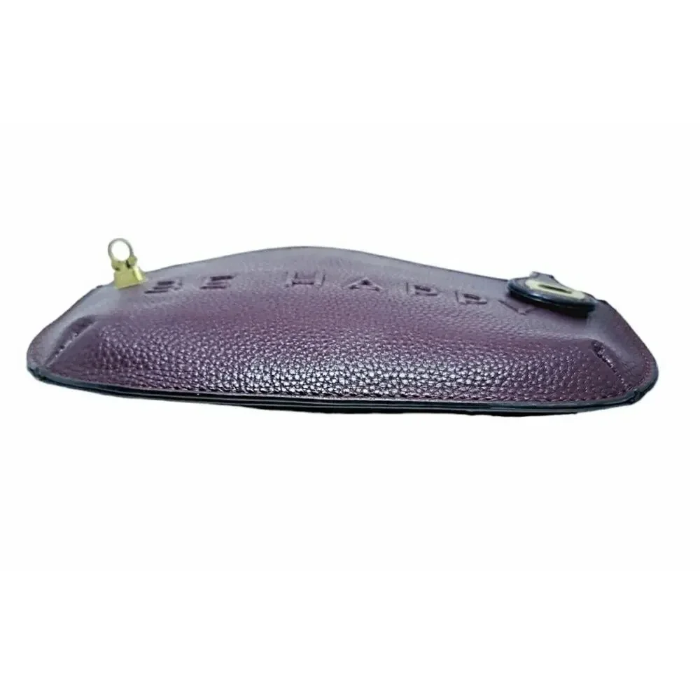 BE HAPPY Vegan Pebbled Leather Cross Body Bag